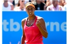 EASTBOURNE, ENGLAND - JUNE 21:  Madison Keys of the USA celebrates winning a point during the Women's Final between Madison Keys of the USA and Angelique Kerber of Germany at the Aegon International at Devonshire Park on June 21, 2014 in Eastbourne, England.  (Photo by Ben Hoskins/Getty Images)